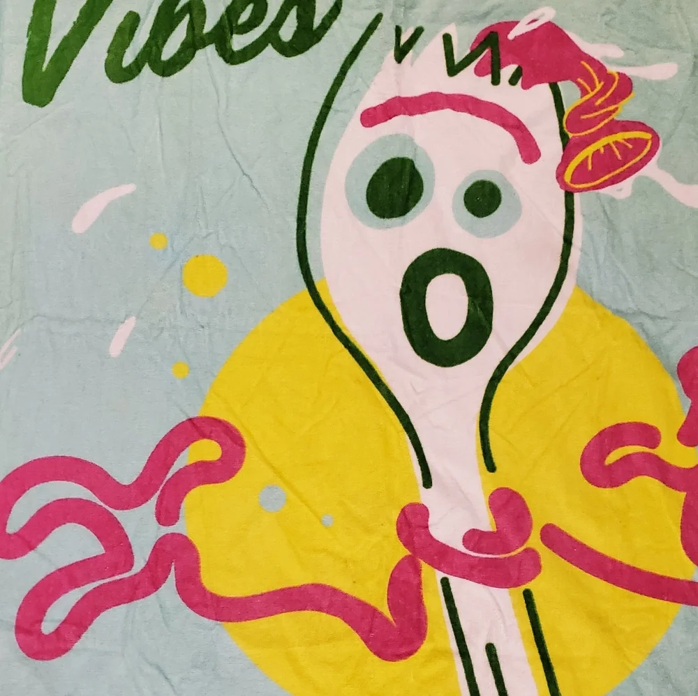 Disney Beach Towel Pixar Toy Story Forky  34 x 64 inches  Summer Vibes